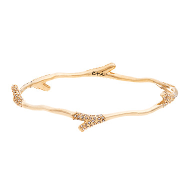 Pave Branch Bangle on a white background