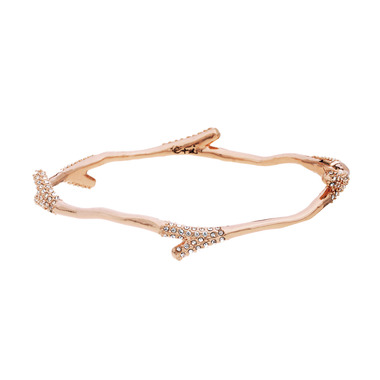 Pave Branch Bangle on a white background
