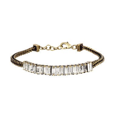 Crystal Chain Bracelet on a white background