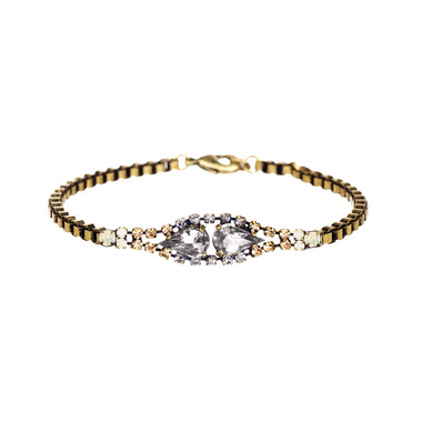 Crystal Chain Bracelet on a white background