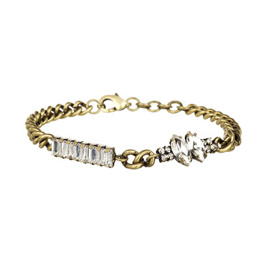 Crystal Chain Bracelet on a white background